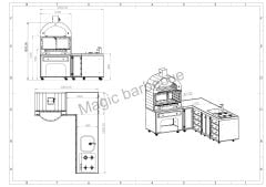 Forge Barbekü 200*260 Cm Köşeli Sistem